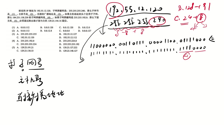 3.4计算机网络——子网掩码 计算题哔哩哔哩bilibili