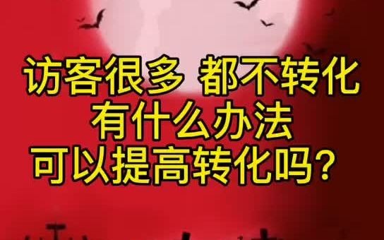 拼多多店铺访客很多 都不转化 有什么办法 可以提高转化吗?哔哩哔哩bilibili