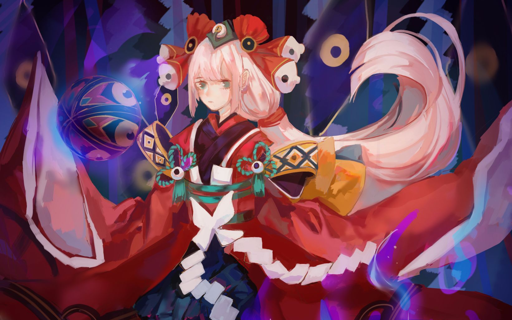 阴阳师春节贺图过程