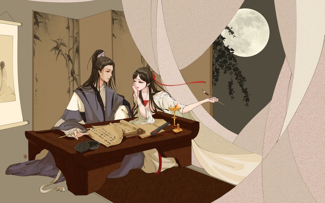 【配音】古风夫妻撒糖 "确定脸红的是为夫吗"