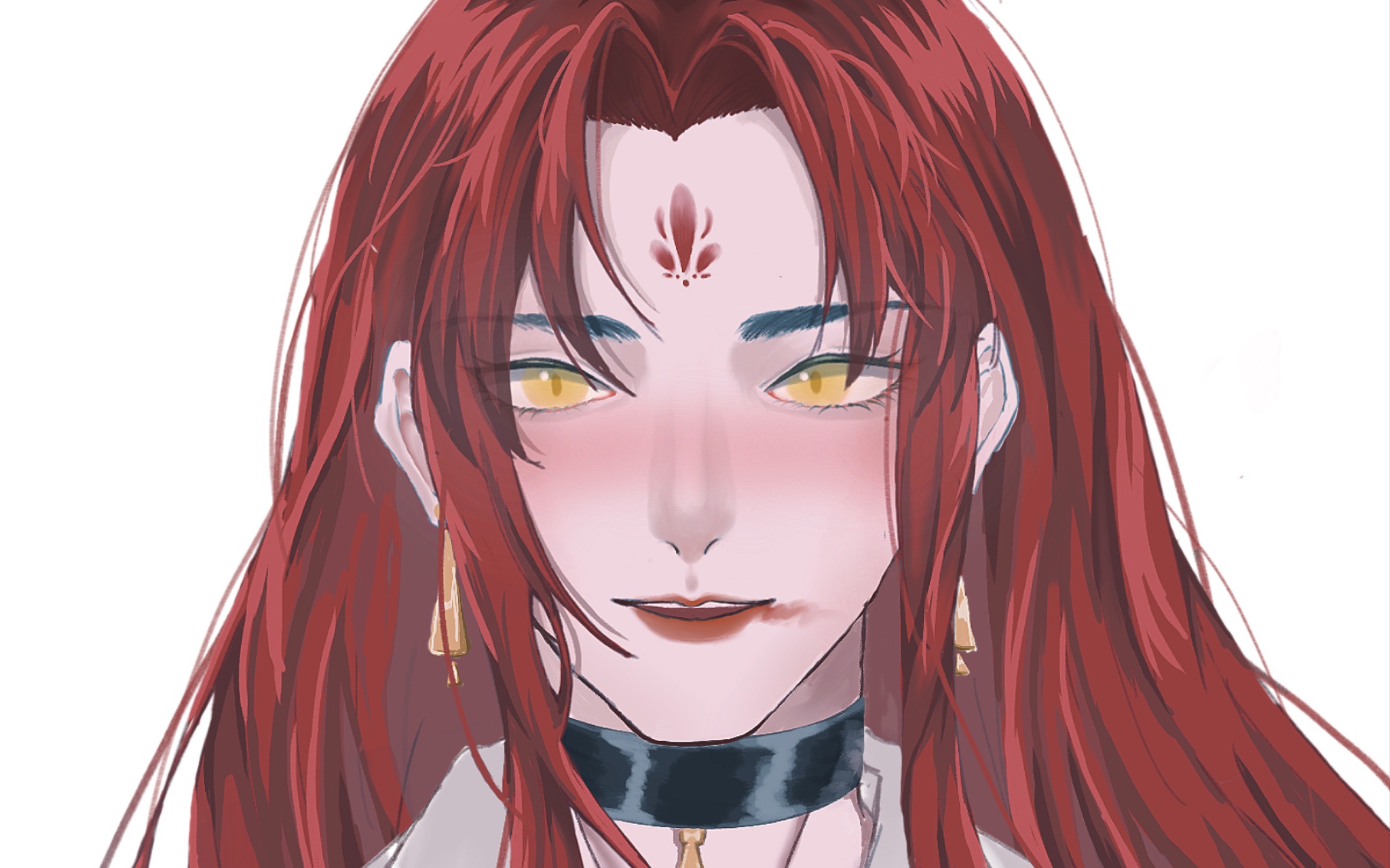 【procreate】应该是一个,疯批…美人…吧?