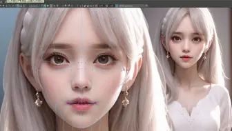 【Maya人物建模】从拉box开始制作女孩模型，maya次世代角色建模教程！！