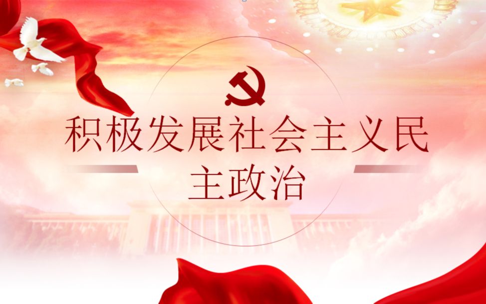 积极发展社会主义民主政治