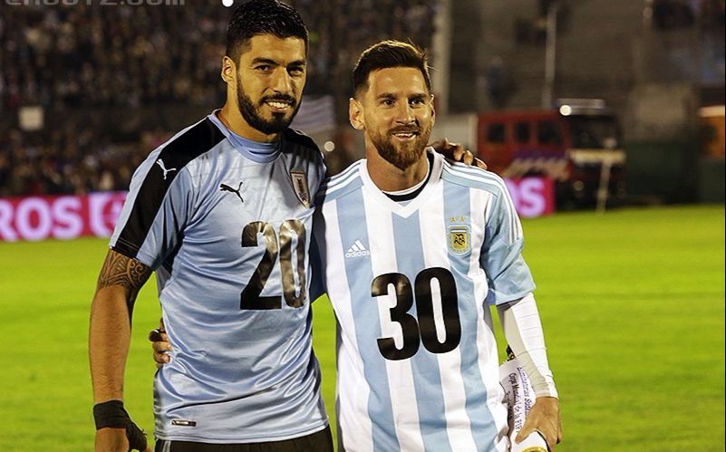 梅西对苏牙是真爱啊世预赛梅西传球苏牙险酿大祸