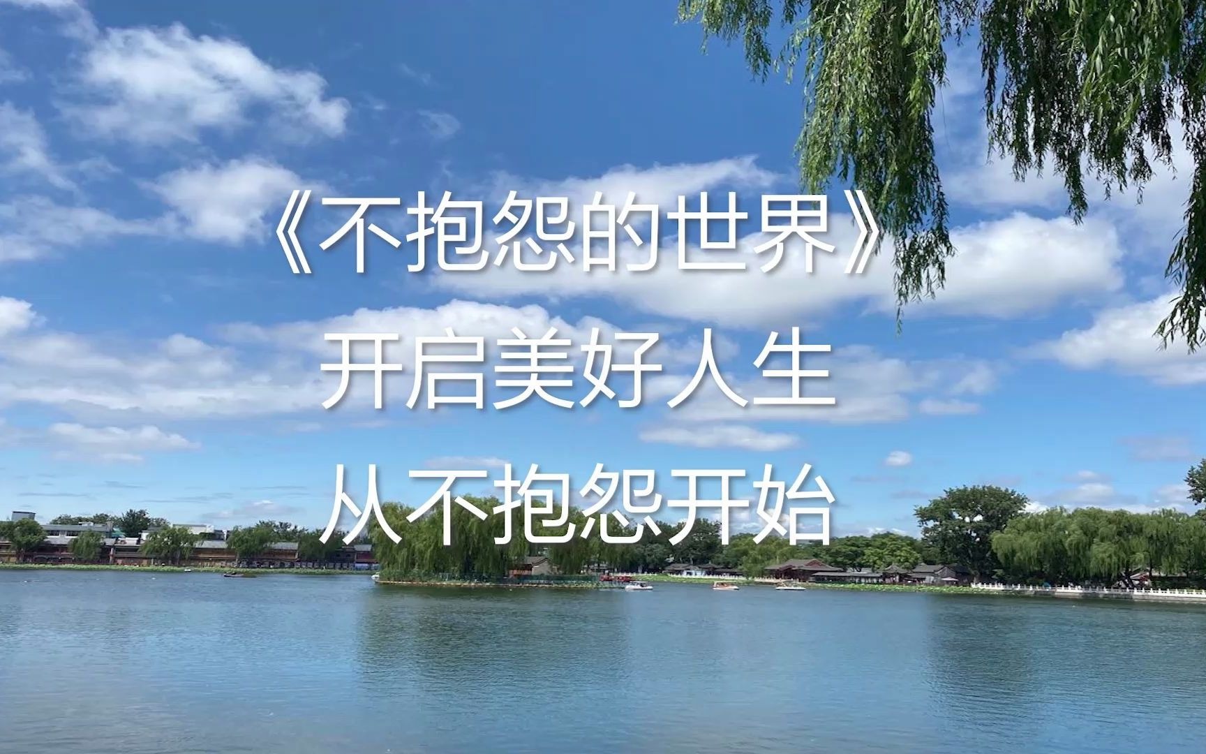 《不抱怨的世界》:开启美好人生,从不抱怨开始_哔哩哔哩_bilibili