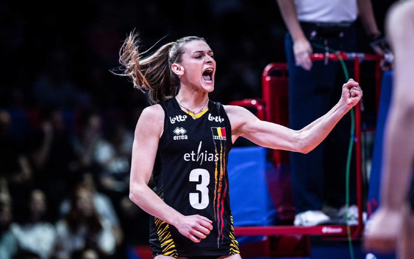 女排人物比利时主攻赫尔博茨2022年世界女排联赛精彩集锦