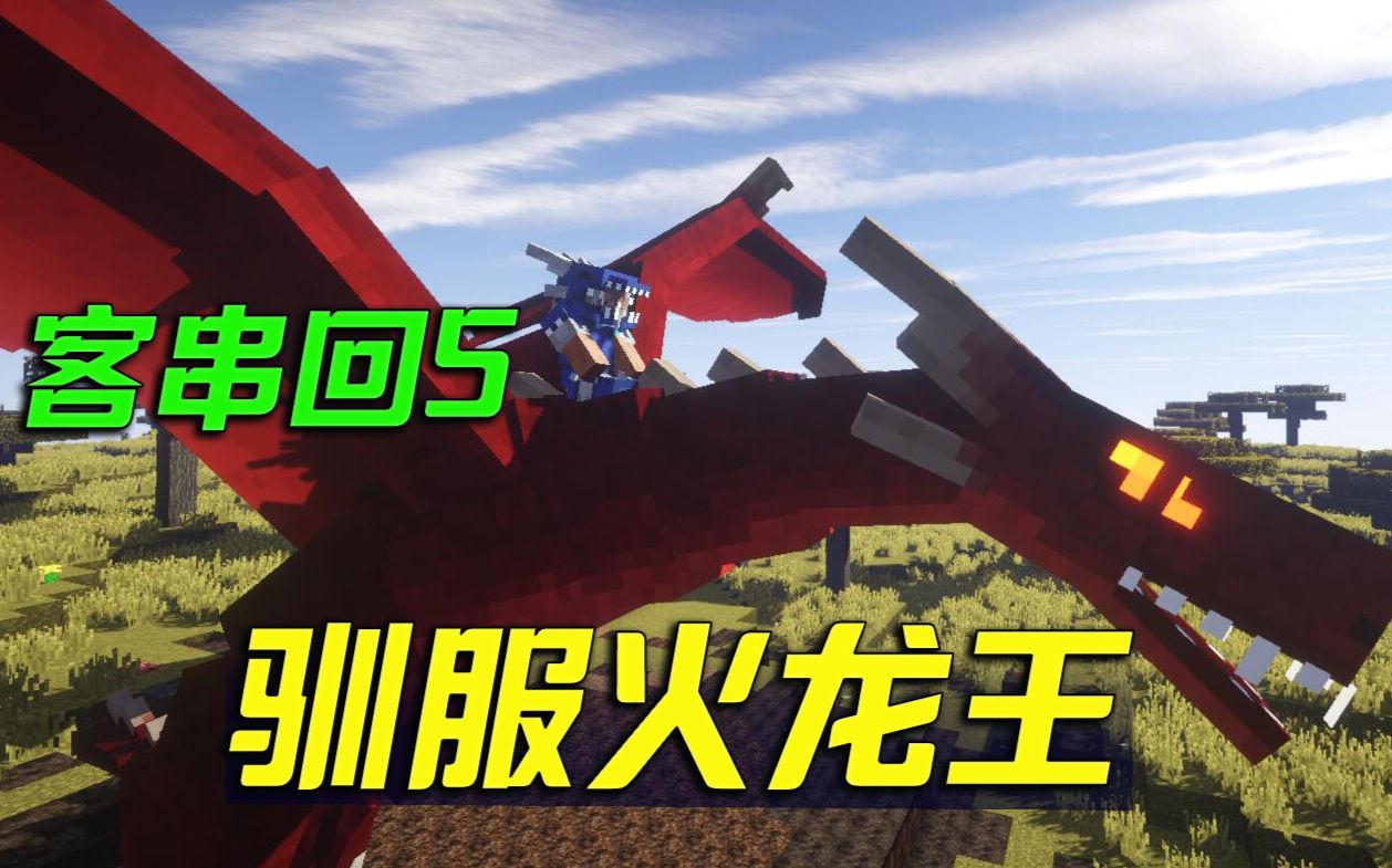 【我的世界幻梦】冰火之龙模组生存#5:驯服火龙王!尴尬的过程!