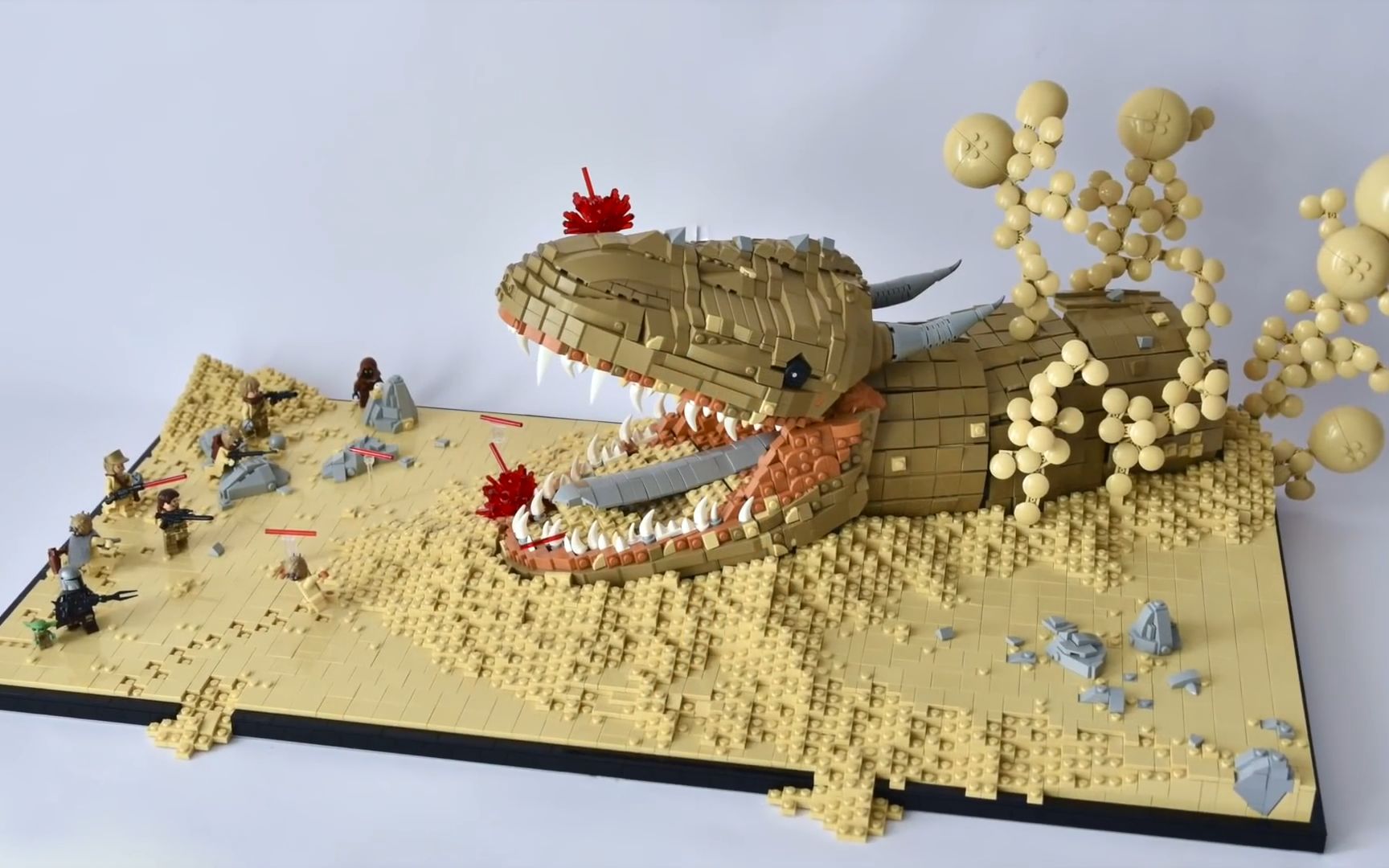 乐高moc/曼达洛人 坦度因人大战沙龙 星球大战 moc