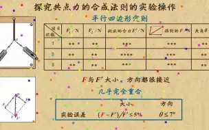 Download Video: 3.4-1探究共点力的合成法则的实验操作