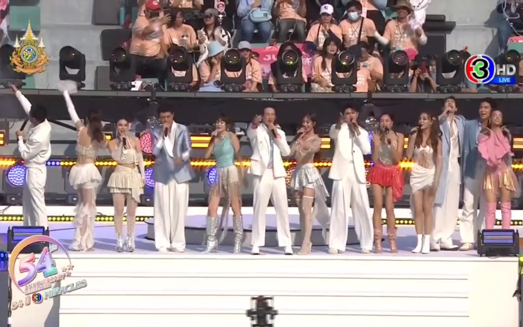 泰国3台54周年台庆,众星云集,音乐现场.