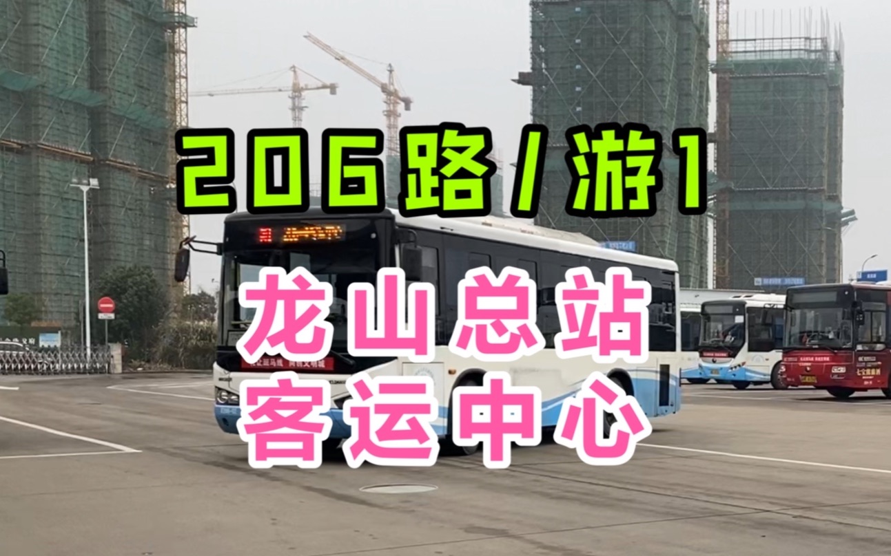 慈溪景區通 慈溪公交206路/遊1 龍山總站→客運中心 全程第一視角前方