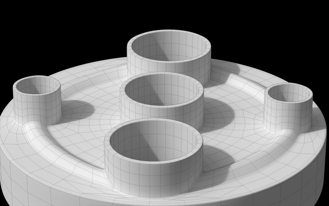 [图]C4D基础产品建模圆盘圆环连接开洞技巧值得你学习！