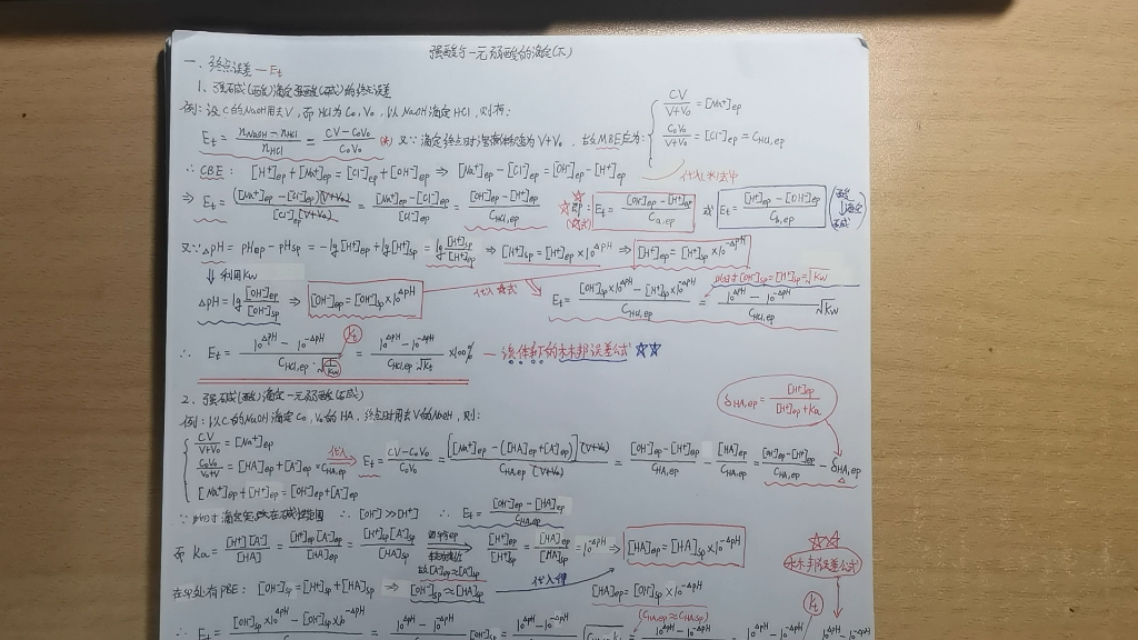 分析化学强酸与一元弱酸的滴定(下),终点误差的计算,直接准确滴定一元弱酸的可行性判据,林邦误差公式哔哩哔哩bilibili