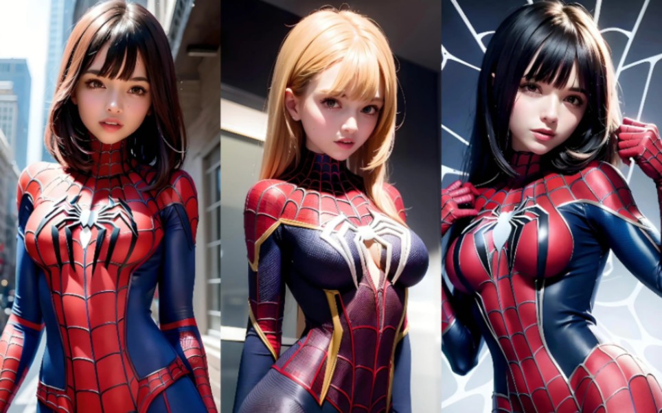 【ai绘画】女蜘蛛侠