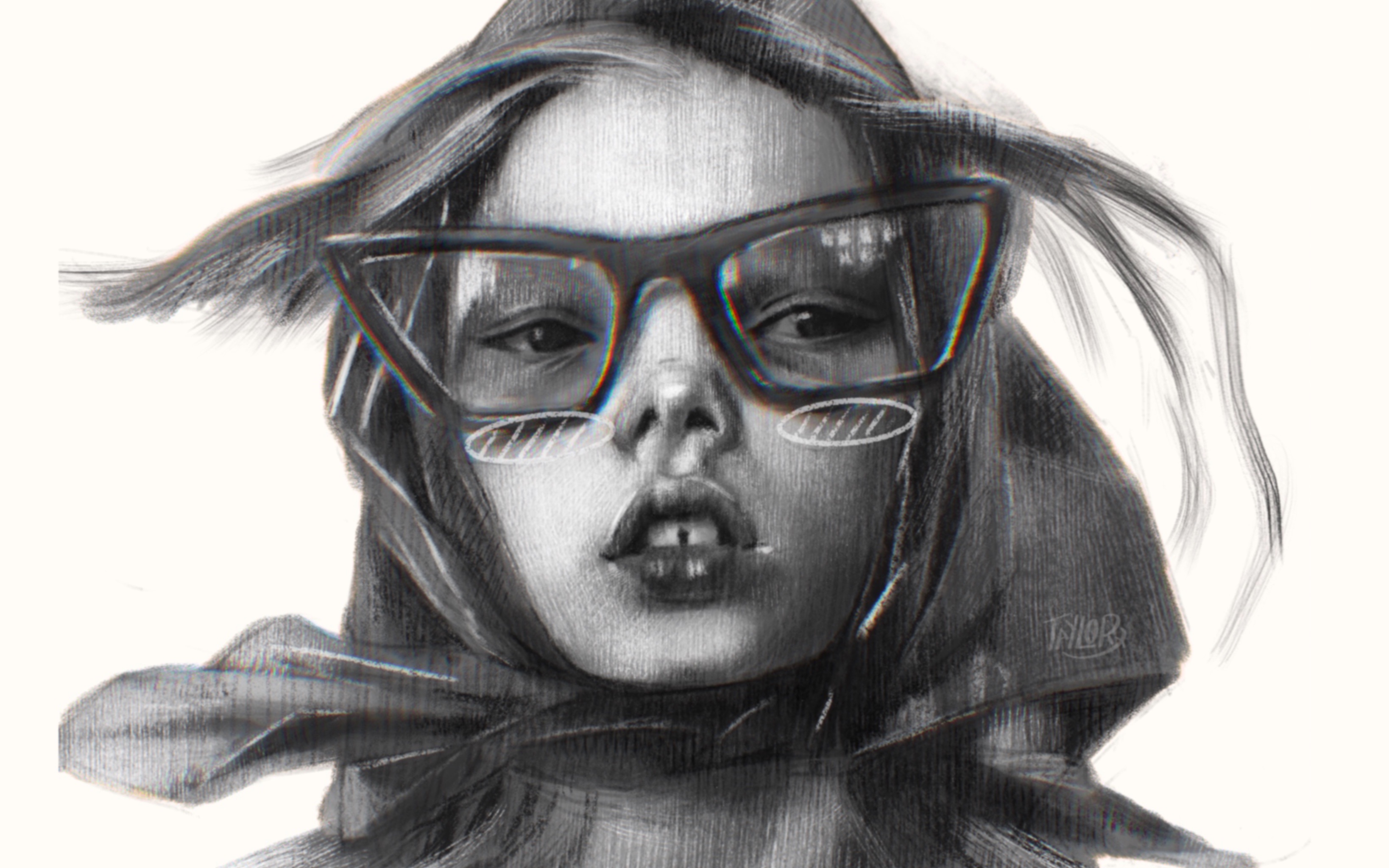 procreate换个风格试笔刷素描