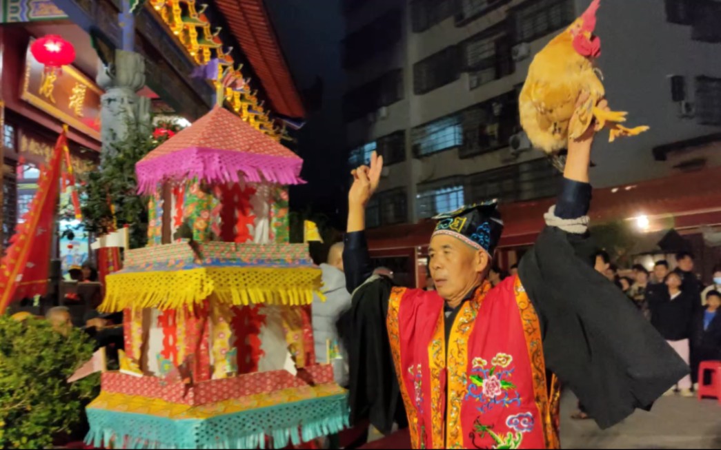 粤西非物质文化遗产——年例封船,扭鸡头(高州波耀社)