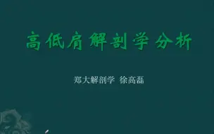 下载视频: 《姿势评估解剖学分析》——高低肩解剖学分析