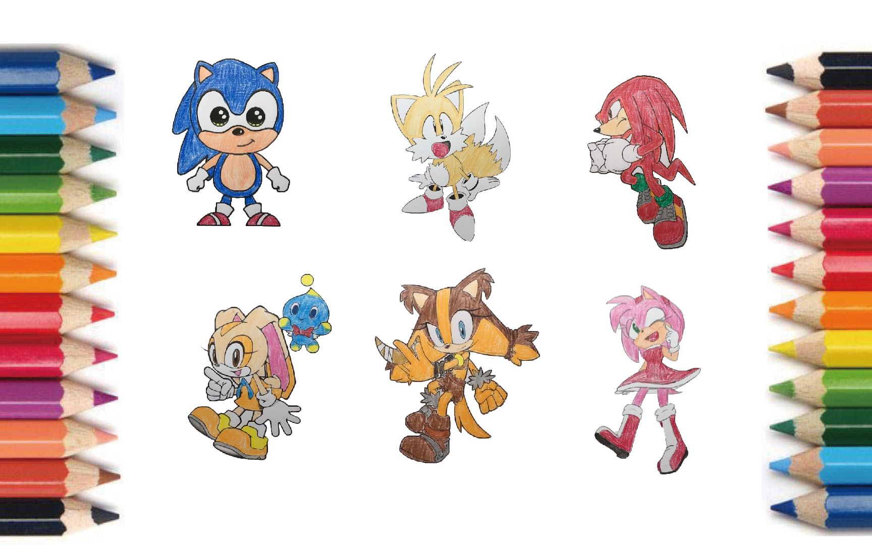 【coloring】sonic family 【塗り絵】ソニックシリ