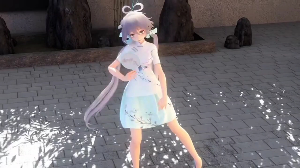 白色旗袍洛天依mmd芒种借物表:战物语