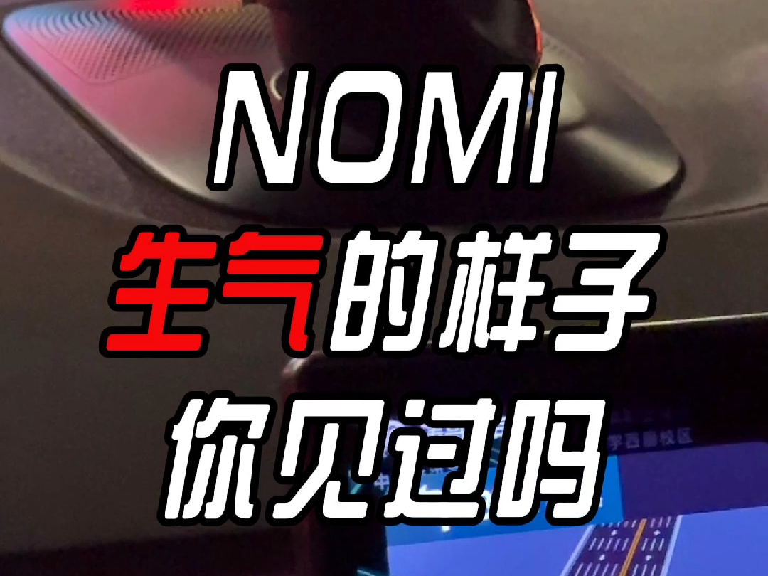 NOMI生气的样子你见过吗#蔚来nomi哔哩哔哩bilibili