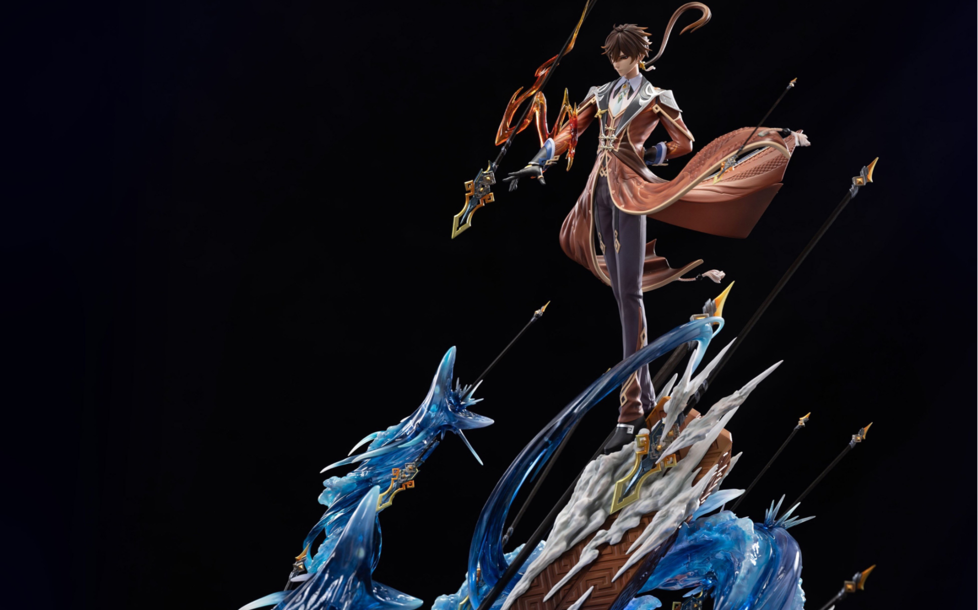 魔神战争系列 璃月之契约 岩王帝君 钟离手办雕像