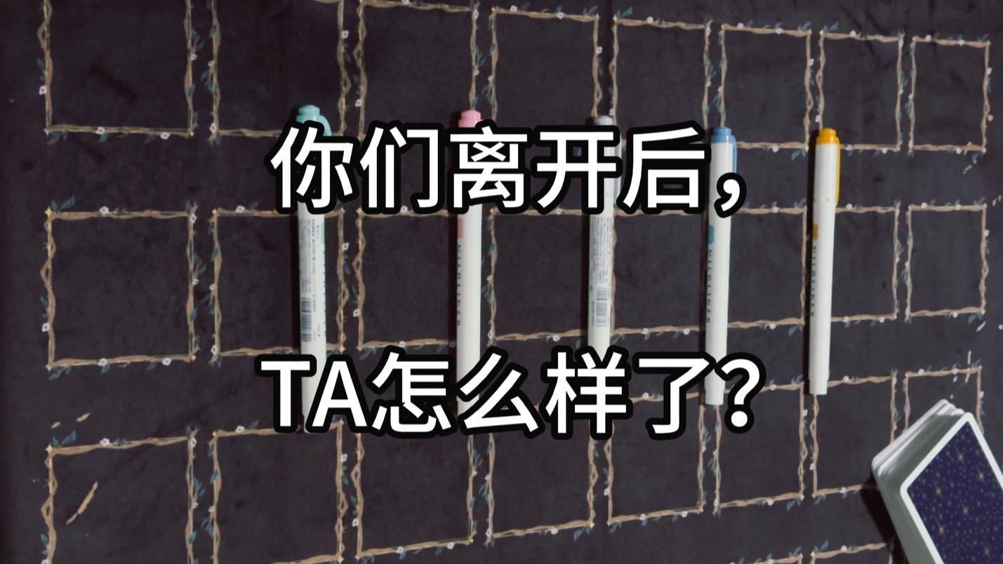 你离开后,TA怎么样了?