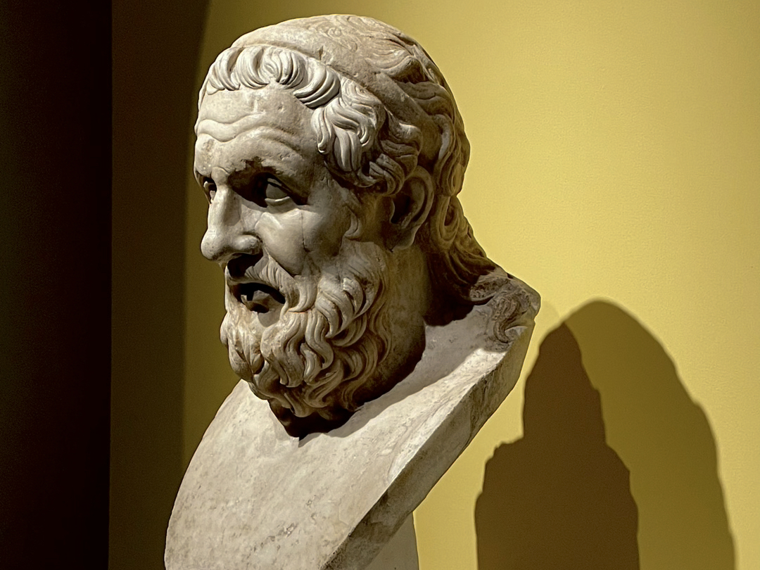 荷马雕像公元2世纪大理石