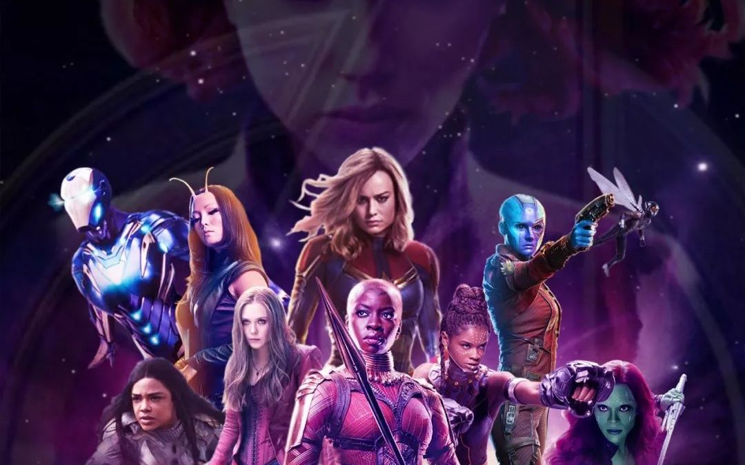 复联4漫威女英雄战斗假装寡姐和她们一起