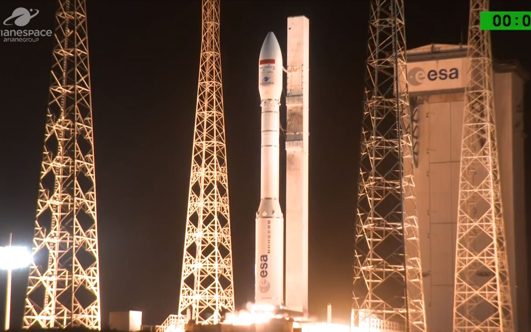 2018-11-21 esa vega织女星发射mohammed vi b任务视频