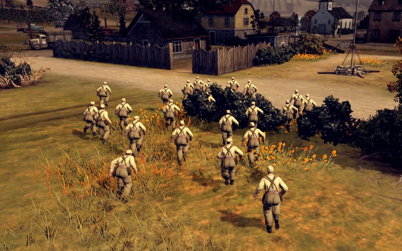 英雄连2:中国阵营模组有一个大刀队,能砍能炸,就是没有枪_哔哩哔哩