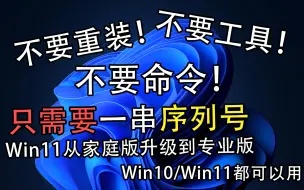 Скачать видео: 【只有一招】Win11从家庭版升级到专业版