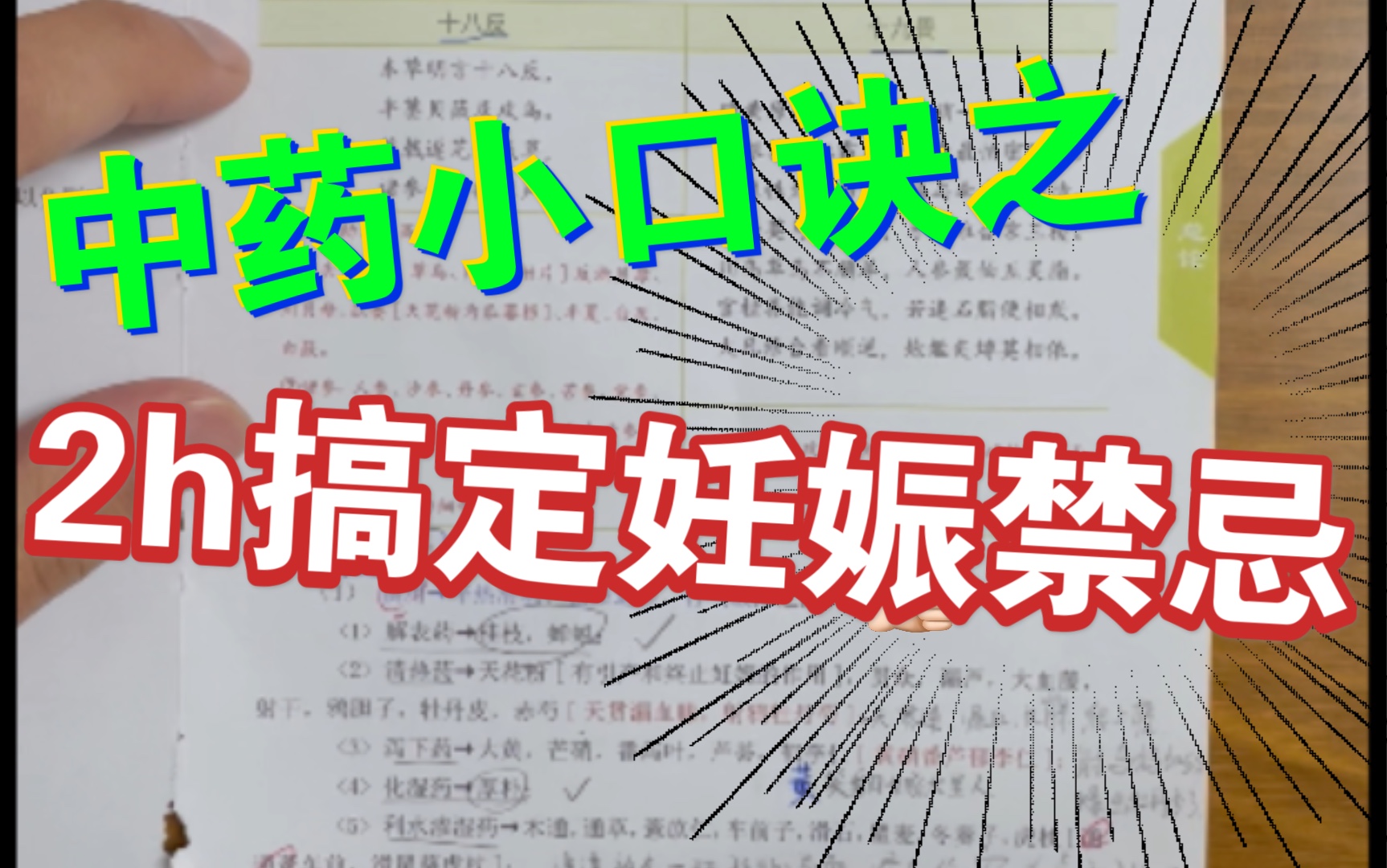 小口诀带你2个小时搞定妊娠慎用、禁用药物!十八反、十九畏!中医中药学考研必考考点!哔哩哔哩bilibili