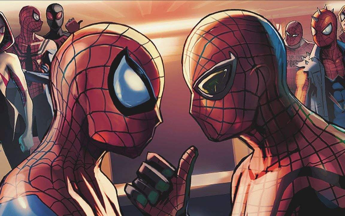 蜘蛛侠平行宇宙预告片2动画版蜘蛛侠六个蜘蛛侠爆笑合体新预告海报