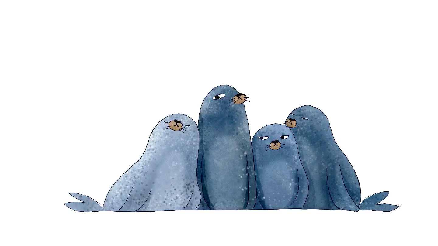 【procreate】插画风-可爱小海豹