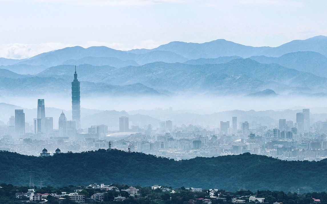 从空中俯瞰台湾山脉哔哩哔哩bilibili