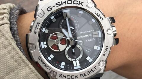 卡西欧G-shock】卡西欧手表g-shock gst-b100开箱测评与使用体验感受