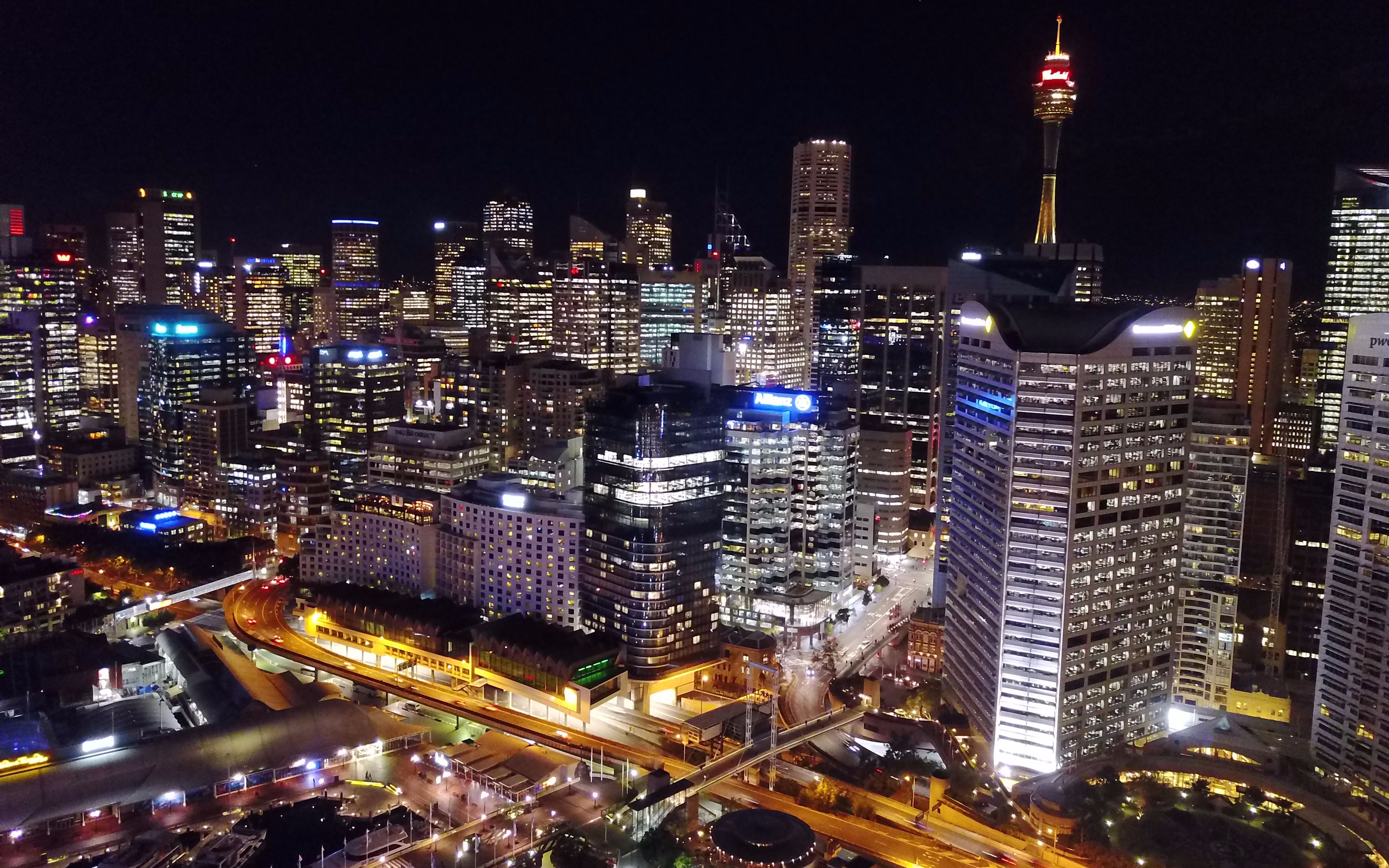 悉尼夜景震撼航拍!vlog 192_哔哩哔哩 (゜-゜)つロ 干杯~-bilibili