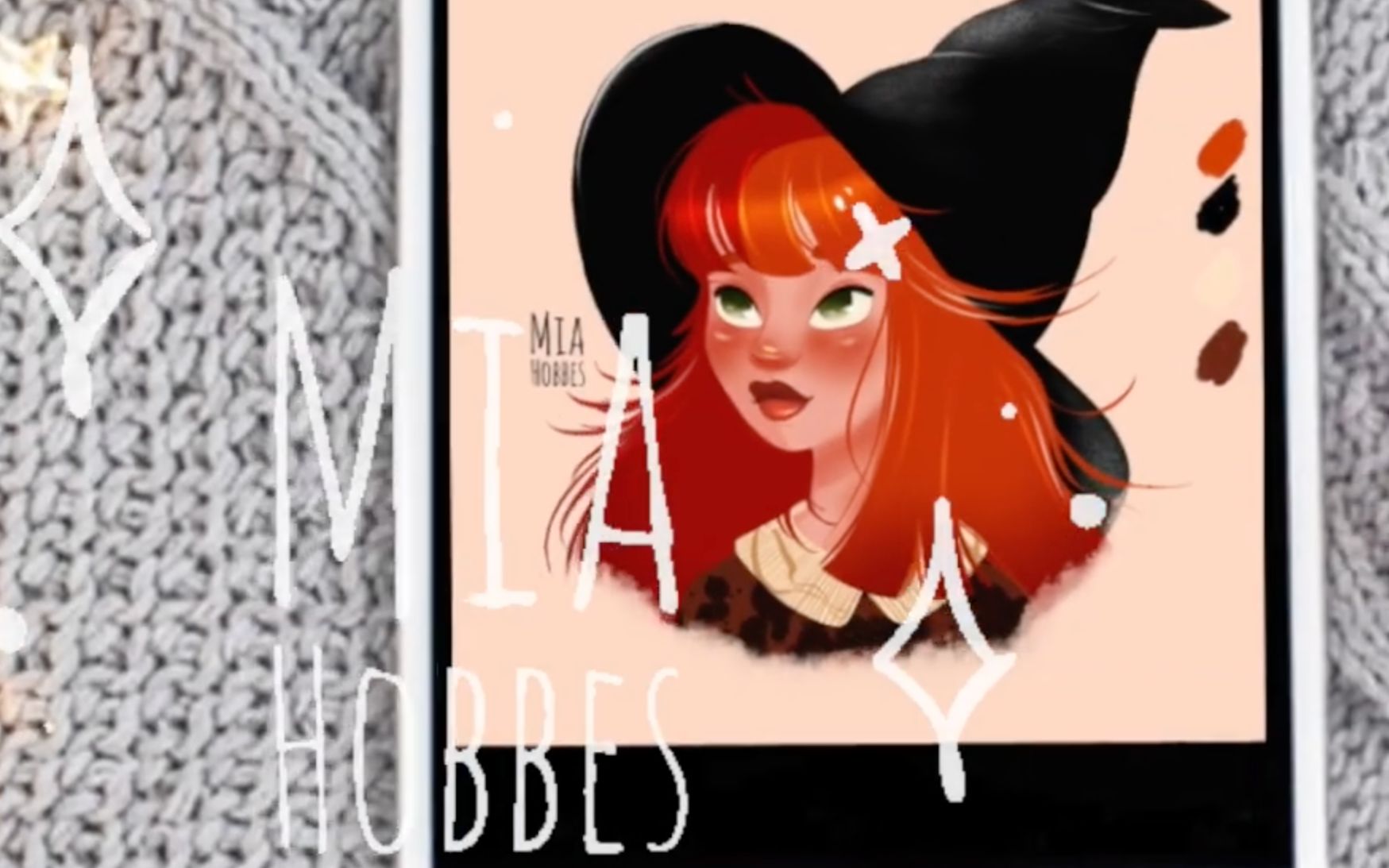 手绘欧美风drawinggingergirl