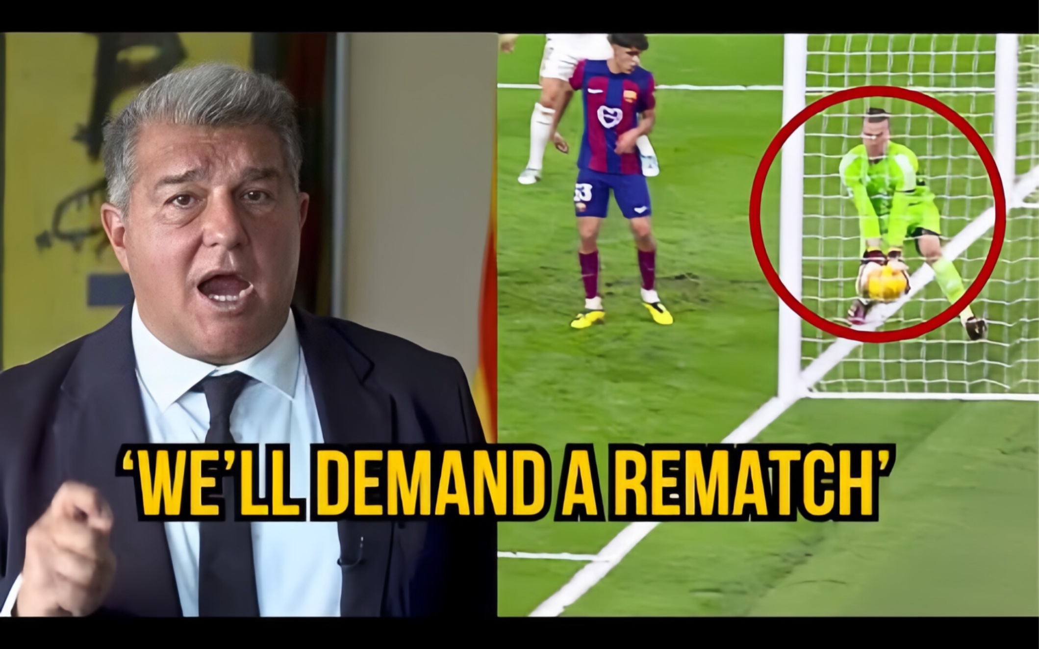 巴萨可能会要求在西班牙国家德比中重赛,以解决拉明·亚马尔的进球被