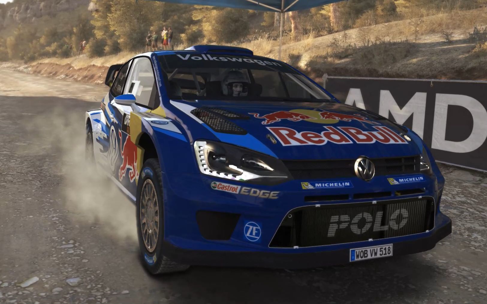 键盘车手驾驶大众polowrc首次征服希腊砾石路面赛段尘埃拉力简森巴顿