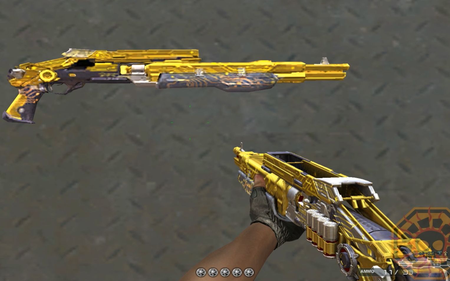 cf: spas-12-黑金 (spas-12 slug gold core) [穿越火线新闻]