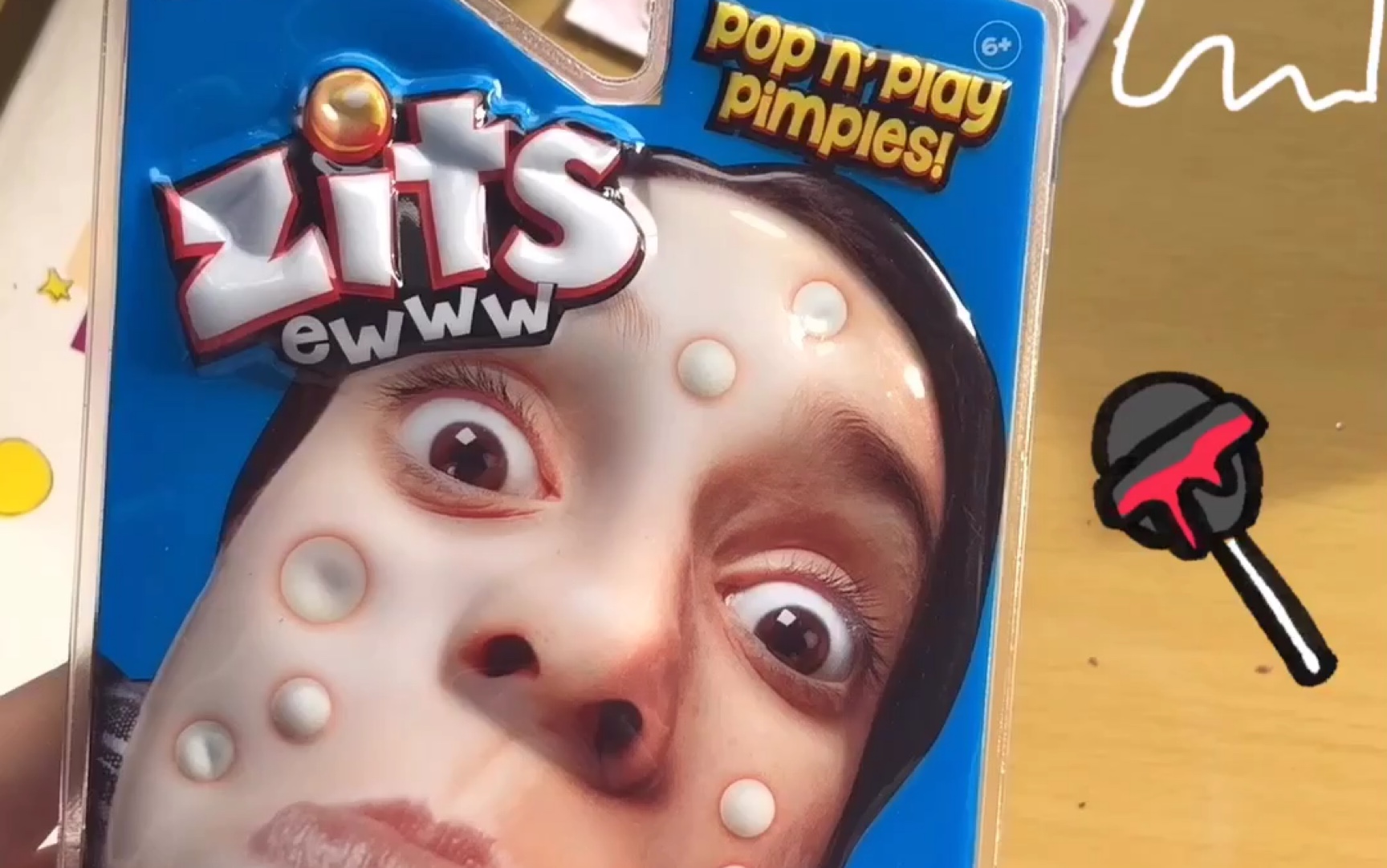 【整蛊玩具】澳洲挤痘痘贴纸