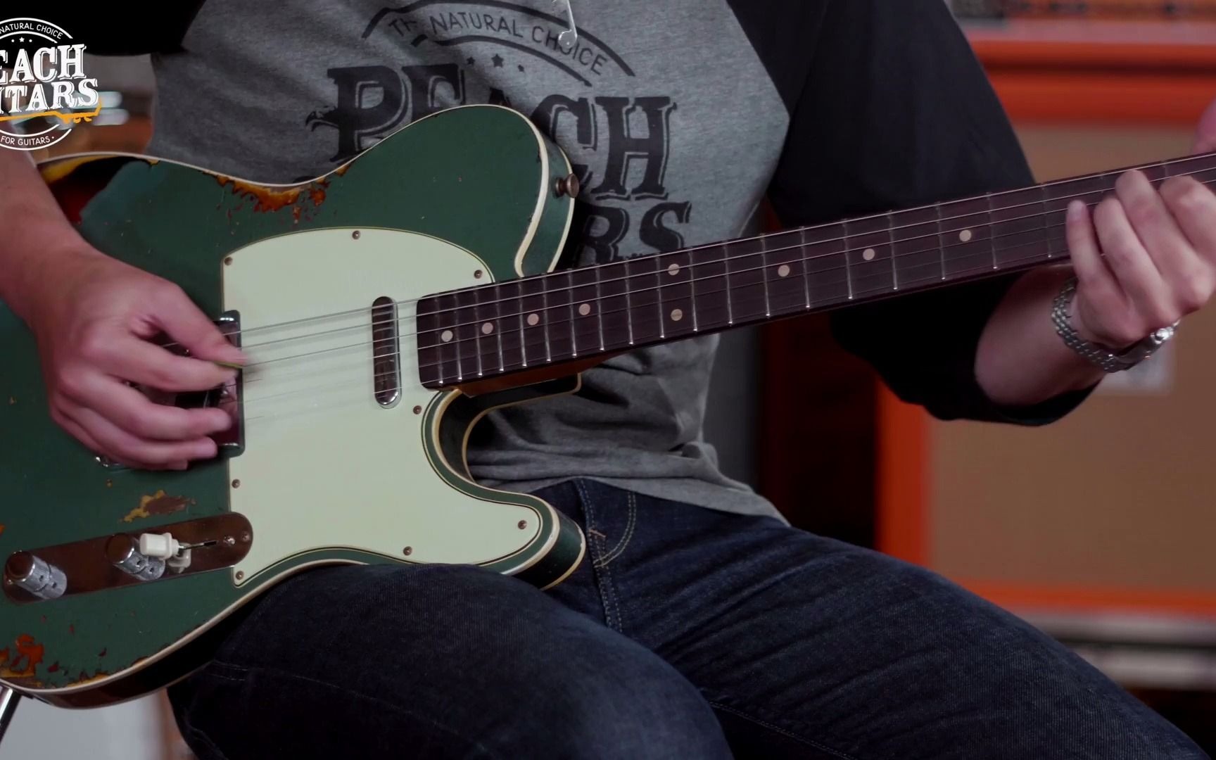 custom shop ltd 60 tele custom heavy relic sherwood green over