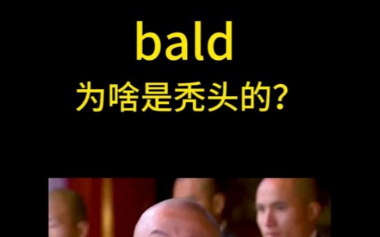 为啥bald ,是秃头的?哔哩哔哩bilibili