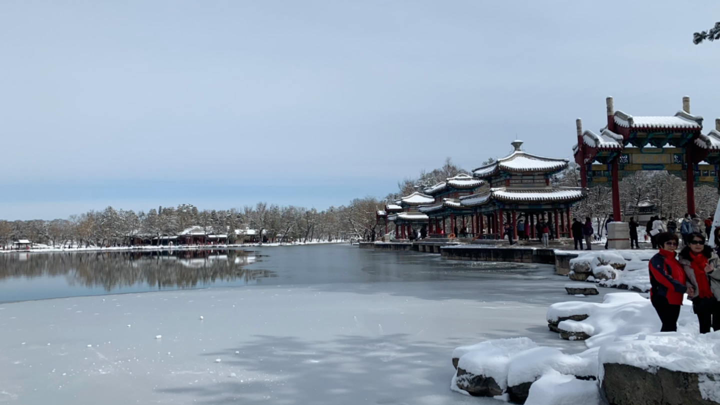 避暑山庄图片雪景图片