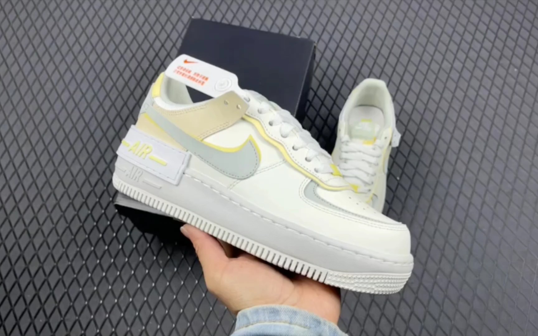 26]耐克nike air force 1 厚底增高 米白 新配色 马卡龙空军一号时尚