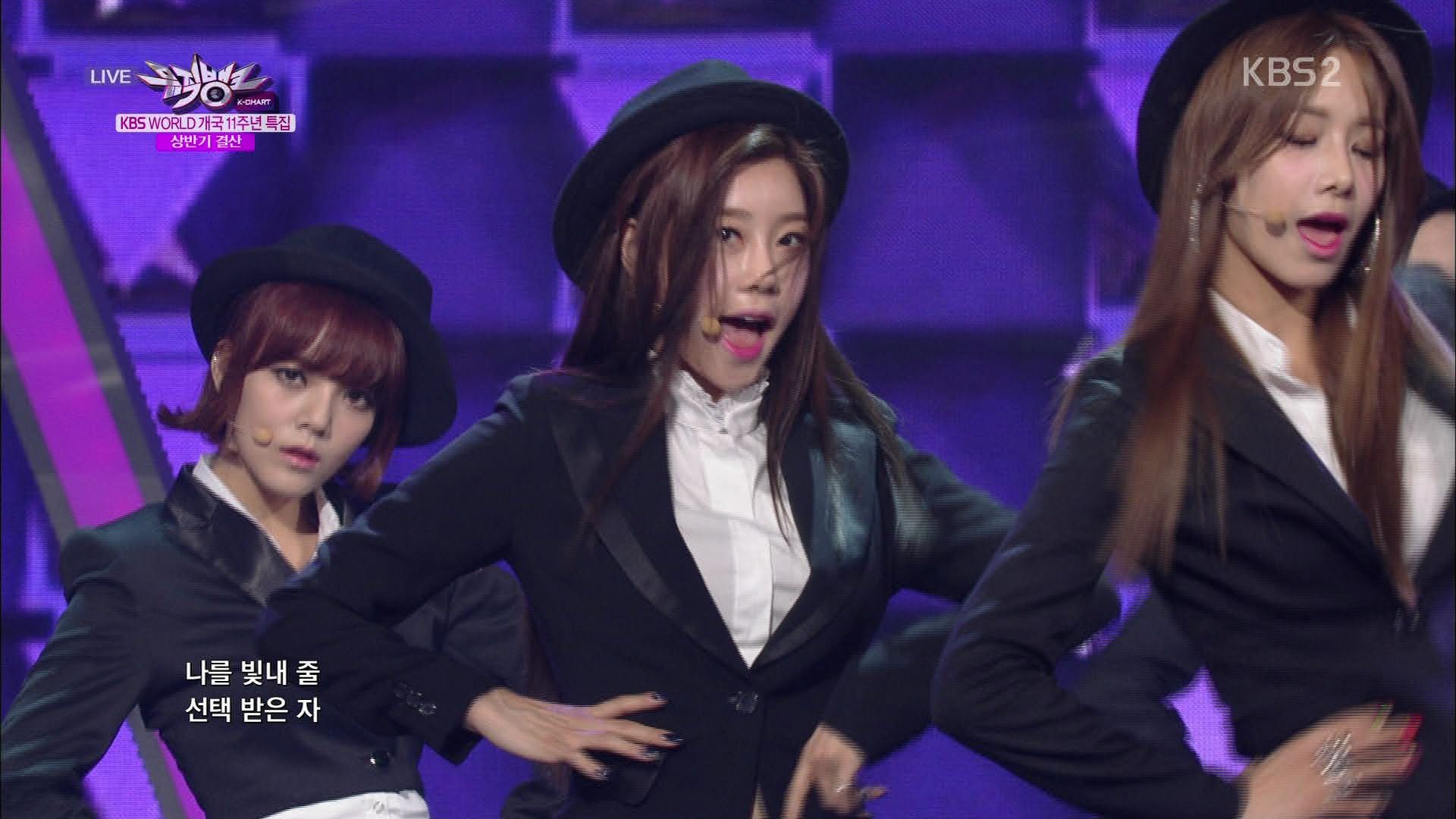 aoa bestie girls day - mrmr 音乐银行特别舞台