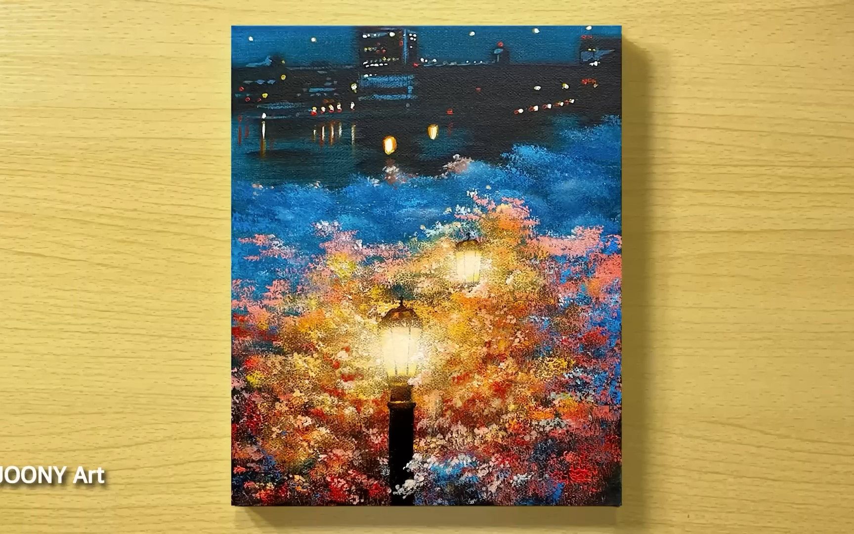 灯火阑珊/丙烯画