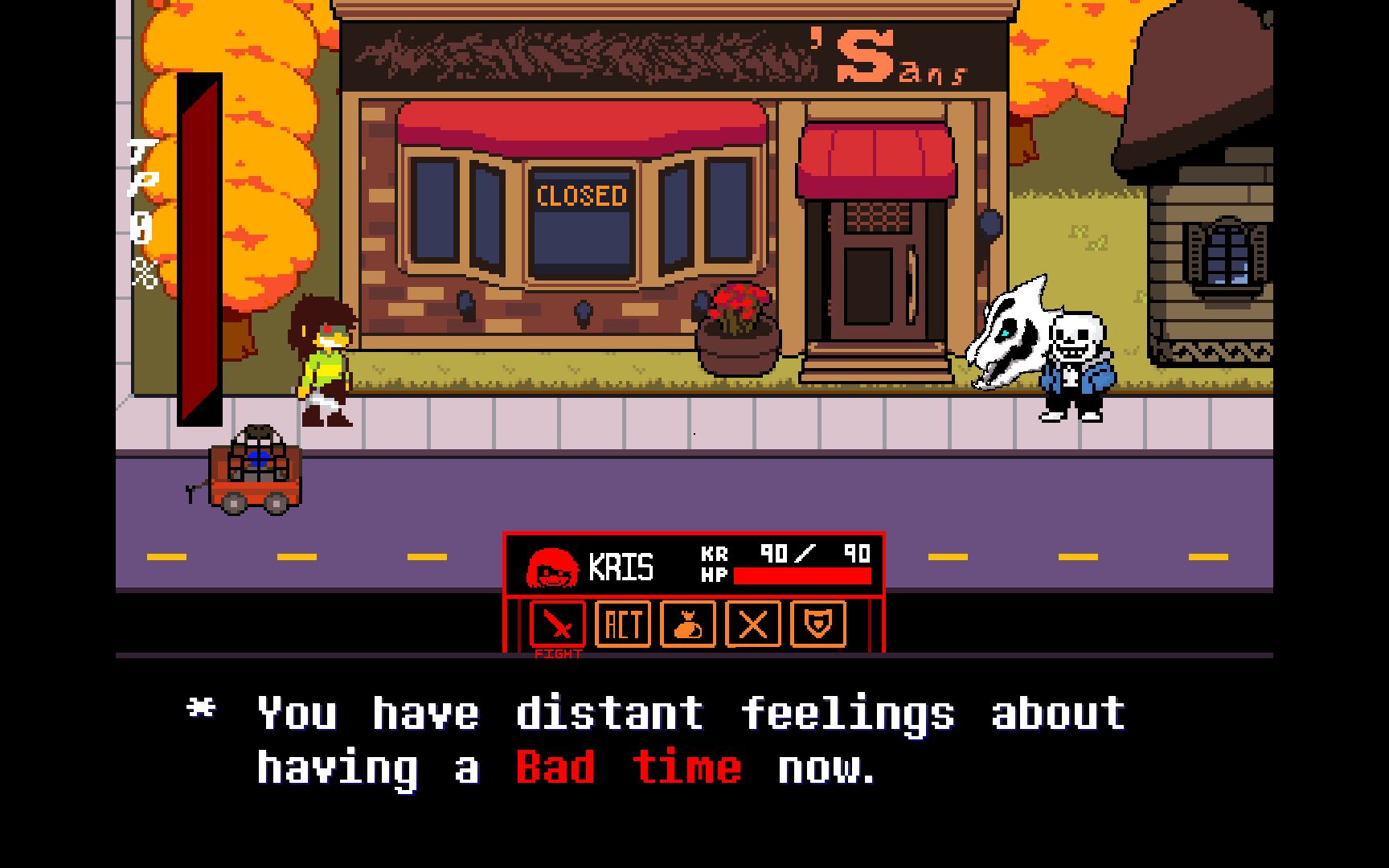 55粉特辑一场熟悉且陌生的战斗三角符文sans战1阶段2药通关2阶段进度