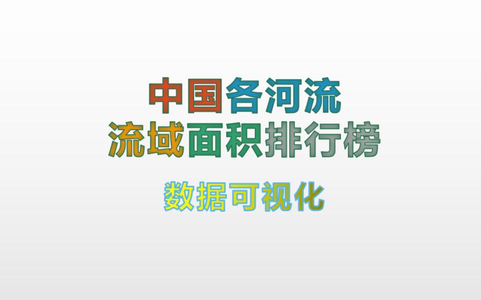 中国各河流流域面积排行榜哔哩哔哩bilibili